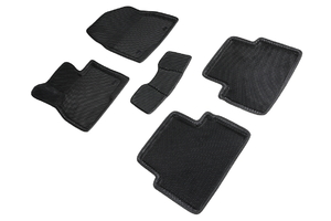 Коврики EVA 3D соты для Mazda 3 2013-2018 (черные, 95414), фото 1