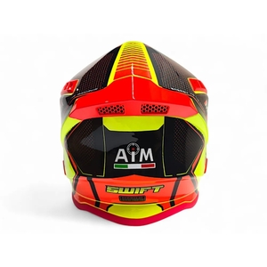 Шлем AiM RH855(Fiber Glass) SWIFT глянцевый Yellow/Black L, фото 4