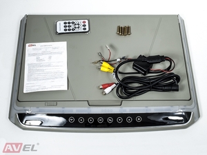 Потолочный монитор 17,3" со встроенным Full HD медиаплеером AVEL Electronics AVS1707MPP (серый), фото 6