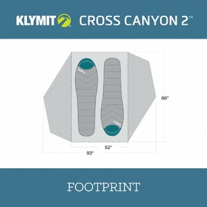 Палатка трекинговая KLYMIT Cross Canyon 2 (09C2RD01B) красно-серая, фото 16