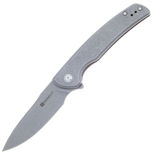 Складной нож SENCUT Tynan 10Cr15CoMoV Steel Gray Stonewashed Handle Stainless Gray, фото 1