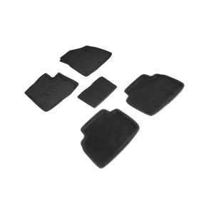 Ворсовые 3D коврики Seintex для KIA Sportage V 2021-н.в. (черные, 98039), фото 1