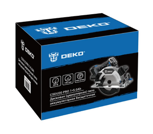 Дисковая (циркулярная) пила аккумуляторная DEKO CSDU20 PRO, 20В, 190мм, 1x5.0Ач, фото 5
