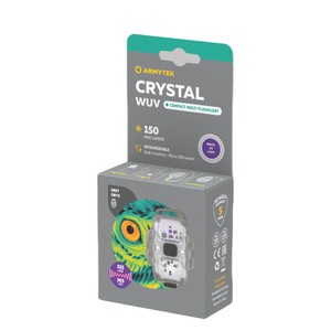 Мультифонарь Armytek Crystal WUV Grey, холодный белый и ультрафиолетовый свет, налобное крепление, ремешок (F07001GUV), фото 4