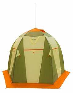 Палатка для зимней рыбалки Митек Нельма-2 (оранжево-бежевый/хаки), фото 2