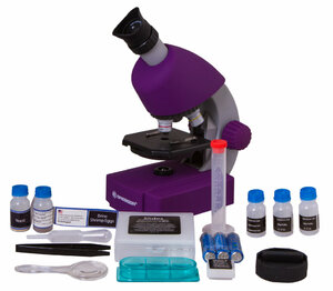 Микроскоп Bresser Junior 40x-640x, фиолетовый, фото 10