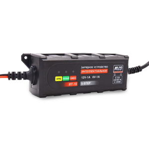 Зарядное устройство для автомобильного аккумулятора AVS BT-1S (1A, 20W) 6/12V, фото 2