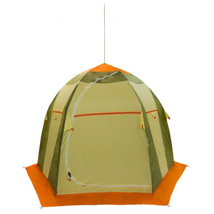 Палатка рыбака Митек Нельма 2 Люкс (оранжево-бежевый/хаки), фото 3