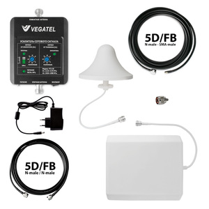 Готовый комплект усиления сотовой связи VEGATEL VT2-3G-kit (офис, LED), фото 1