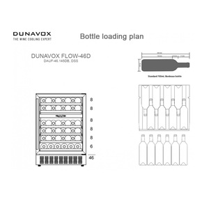 Винный шкаф Dunavox DAUF-46.145DB, фото 4