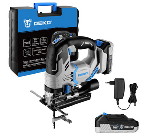 Лобзик аккумуляторный DEKO DKJS20 PRO в кейсе, 20В 2x2.5Ач, фото 1