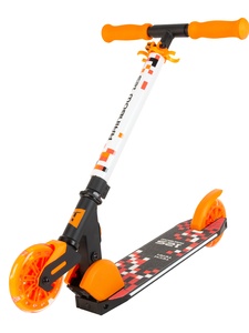 Самокат Tech Team Rainbow 125 black/orange, фото 4