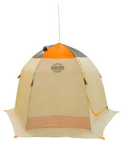 Палатка для зимней рыбалки Митек Омуль-2 (оранжевый/хаки-бежевый), фото 8