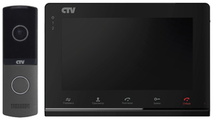 Комплект видеодомофона CTV-DP2700IP NG (черный), фото 1