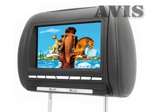 Подголовник со встроенным DVD плеером и LCD монитором 8" AVEL AVS0811T (черный), фото 1