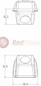 Штатная видеокамера парковки Redpower TOY040 Premium для Toyota Camry 09-11