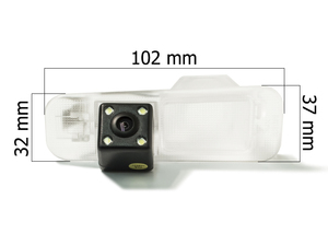 CMOS ECO LED штатная камера заднего вида AVEL Electronics AVS112CPR (#036) для KIA RIO II (05-10) SEDAN/ RIO III (11+) SEDAN, фото 2