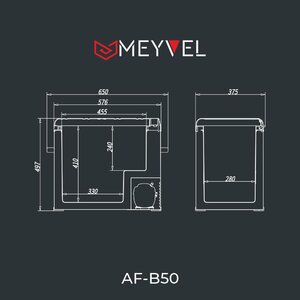 Компрессорный автохолодильник Meyvel AF-B50, фото 9