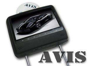 Подголовник со встроенным DVD плеером и LCD монитором 9" Avel AVS0943T (Черный), фото 1