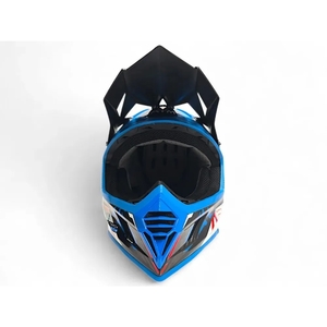 Шлем AiM RH855 Carbon RAZOR глянцевый Blue/Red XS, фото 6