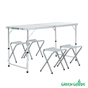 Набор мебели для пикника Green Glade M790-1 (мраморный белый), фото 1