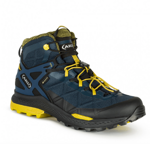 Ботинки треккинговые AKU ROCKET MID GTX, blue/mustard, р.10,5 (45), фото 1