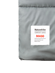 Спальный мешок Naturehike M400 с капюшоном,молния справа, серый (CNK2350WS023), фото 5