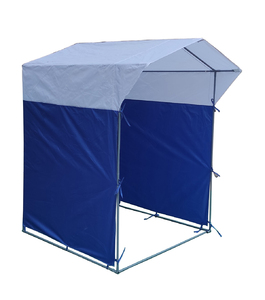 Палатка Митек Домик 1.5х1.5 бело-синий, фото 5