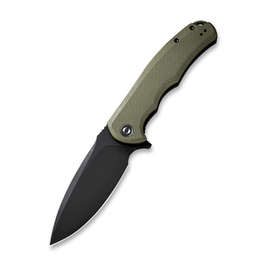 Складной нож CIVIVI Praxis 9Cr18MoV Steel Black Stonewashed Handle G10 OD Green, фото 1
