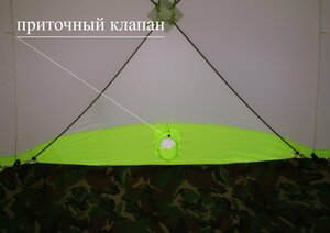 Зимняя палатка Лотос Куб 3 классик С9 зеленый, фото 9