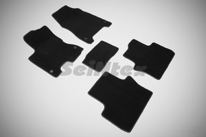 Ворсовые LUX коврики в салон Seintex для Renault Koleos 2011-2015 (черные, 85495), фото 1