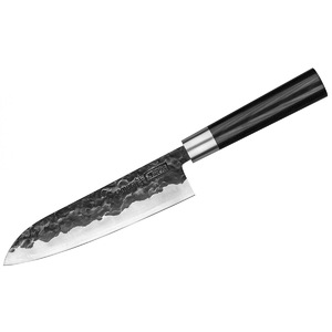 Набор: нож Samura Blacksmith сантоку 18,2 см, гвоздичное масло, салфетка, фото 1