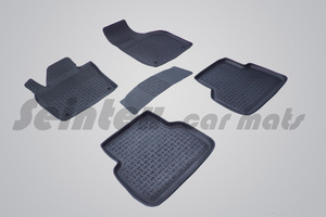 Резиновые коврики с высоким бортом Seintex для Audi Q3 2011-2018, фото 1