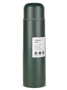 Термос Relaxika 101 (1 литр), хаки (стикерпак "Кемпинг"), фото 2