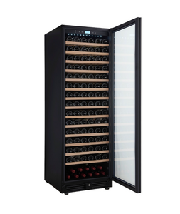 Винный шкаф CellarPrivate однокамерный на 165 бутылок черный, скрытая ручка CP165-1TBH, фото 7