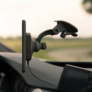 Автомобильное беспроводное ЗУ и держатель с креплением на присоске XVIDA Wireless Charging Suction Cup Mount, черный, фото 4
