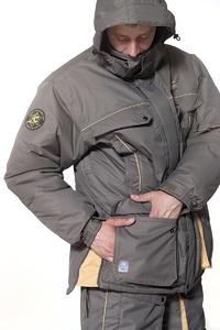 Костюм рыболовный зимний Canadian Camper SNOW LAKE (куртка+брюки) цвет stone, XXXL, фото 5