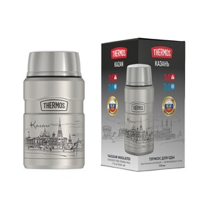 Термос из нерж. стали с ложкой тм THERMOS SK3021(Kazan) 0,7L, фото 6