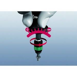 Отвёртка-битодержатель динамометрическая, WERA 7461 Pre-Set Kraftform1.2 Нм, для серийных операций, патрон Rapidaptor, 1/4" D6.3/F6.3, фото 5