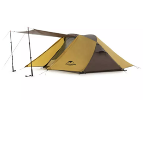 Палатка Naturehike Butterfly 2-местная, алюминиевый каркас, желто-коричневый NH21YW132-YEBR, фото 2