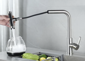 Смеситель для кухни ZORG Steel Hammer (SH 093 INOX) Сталь, фото 4