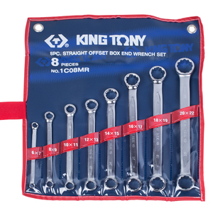 Набор накидных ключей, 6-22 мм 8 предметов KING TONY 1C08MR, фото 1