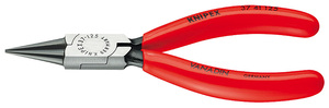 Круглогубцы захватные прецизионные, 125 мм, фосфатированные, обливные ручки KNIPEX KN-3741125