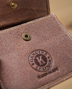 Бумажник Klondike Tony, коричневый, 12x9 см, фото 12