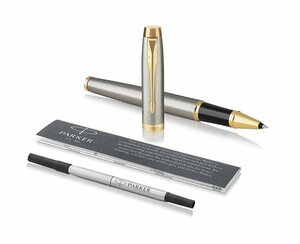 Parker IM Core - Brushed Metal GT, ручка-роллер, F, BL, фото 4