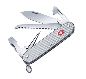 Нож Victorinox Farmer X Alox, 93 мм, 10 функций, алюминиевая рукоять, серебристый, фото 2
