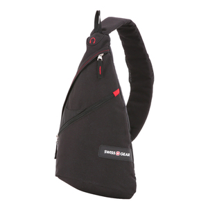 Рюкзак Swissgear с одним плечевым ремнем, черный/красный, 25x15x45 см, 7 л, фото 1