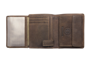 Бумажник Klondike Don, коричневый, 9,5x12 см, фото 4