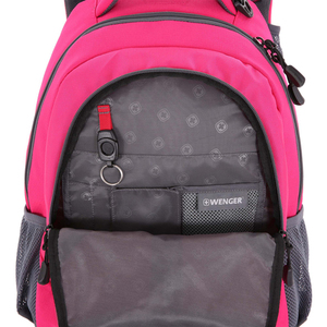 Рюкзак Wenger, розовый/серый, со светоотражающими элементами, 32x15x45 см, 22 л, фото 4