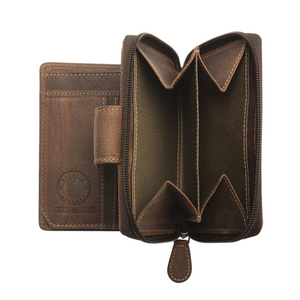 Бумажник Klondike Wendy, коричневый, 10x13,5 см, фото 5